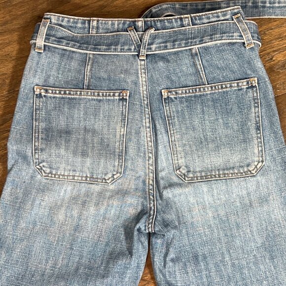 VERONICA BEARD Rinley Cropped Straight Leg High Rise Jeans in Durango Sz 26 - Picture 5 of 10